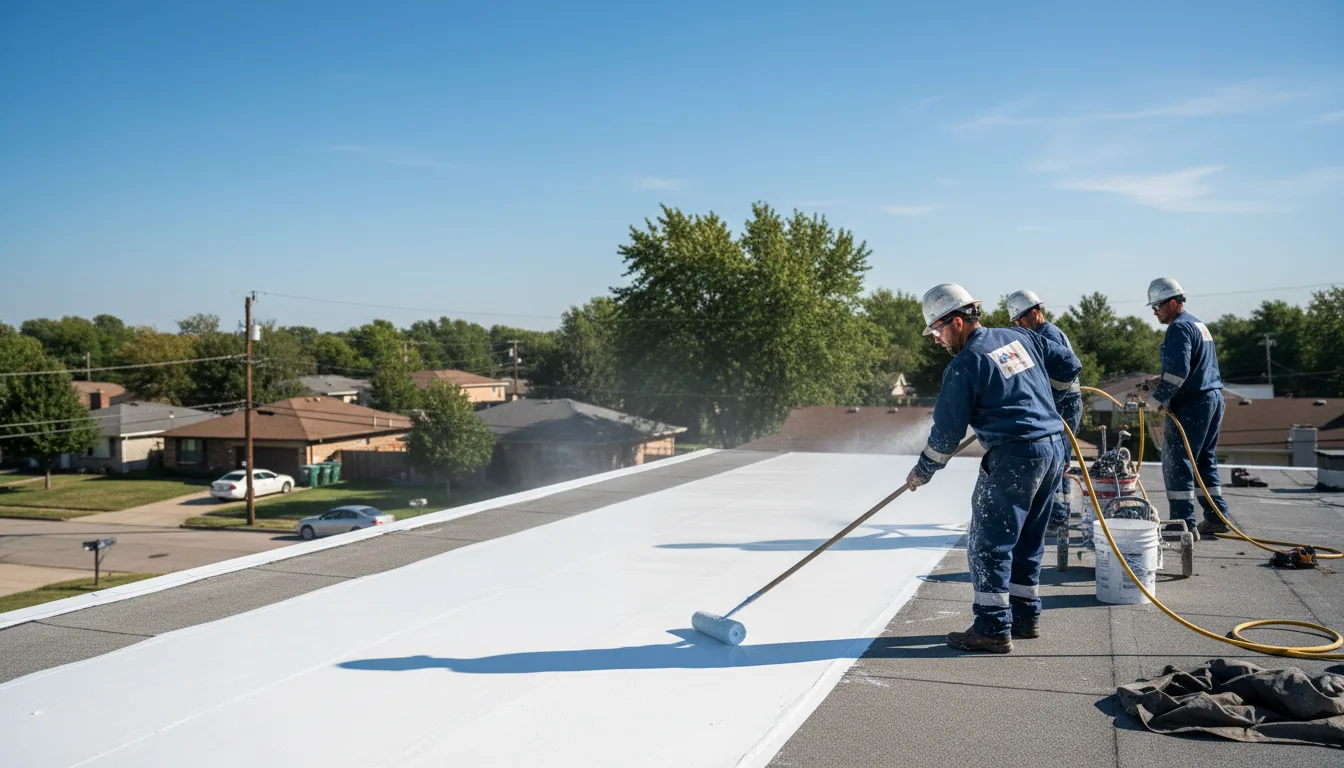 Commercial roof coating in Waltersburg, PA near me